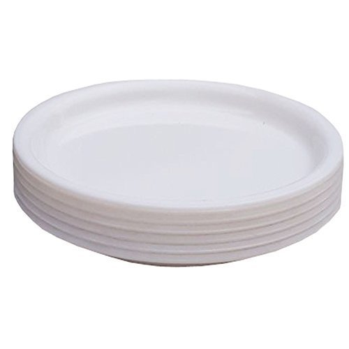 9 Plastic Plates White 848ct 